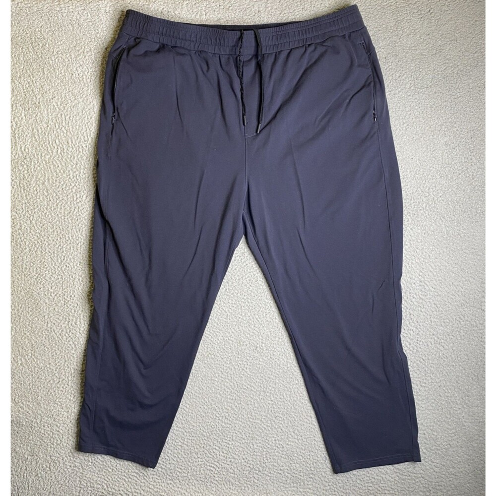 Public Rec Pants Men 44x28 Blue Sweatpants Drawstring Stretch Performance **
